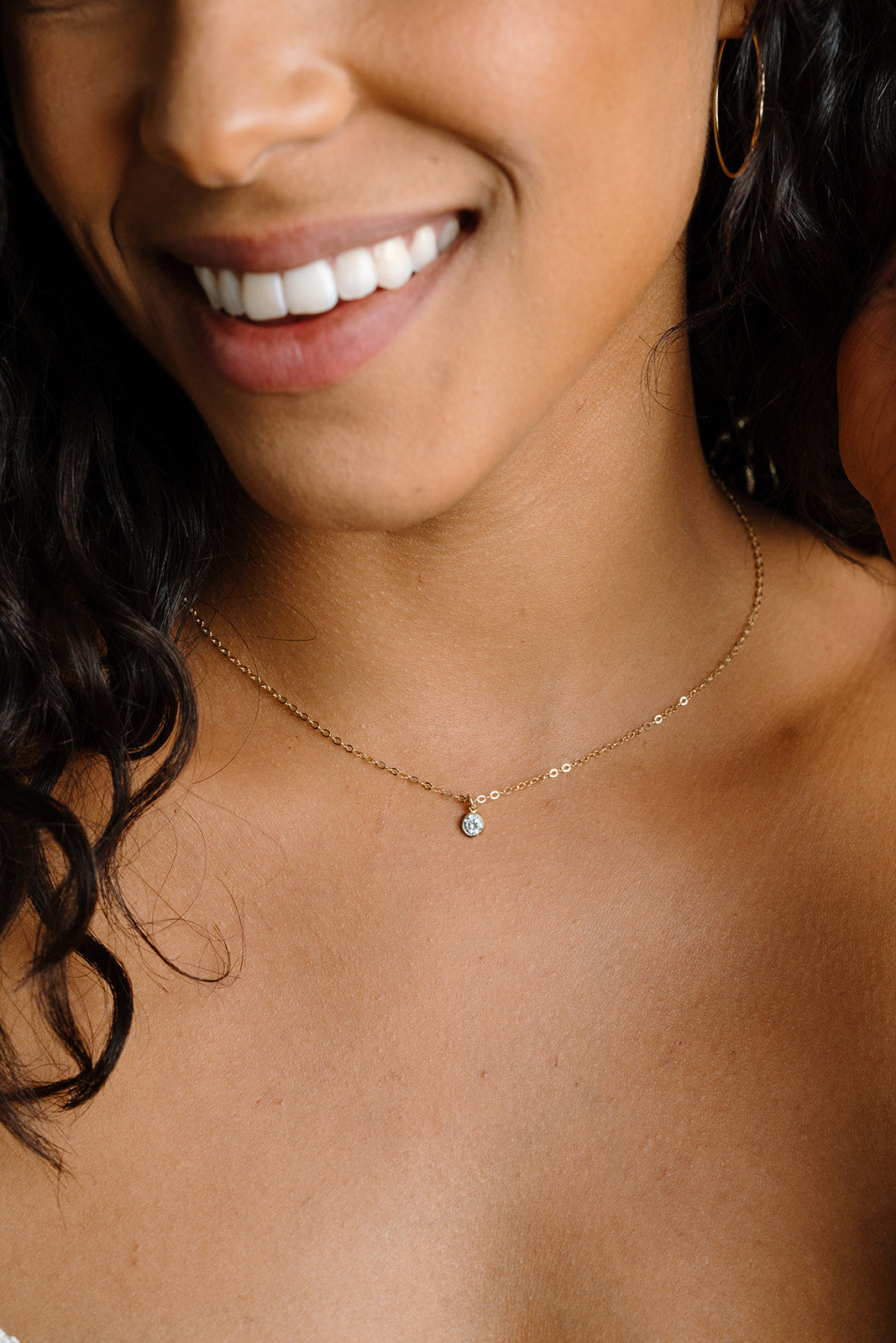 Tiny Diamond Necklace