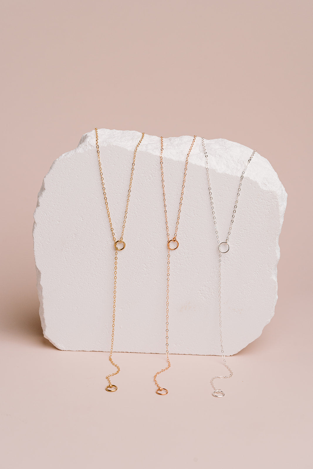 Circle Lariat Necklace