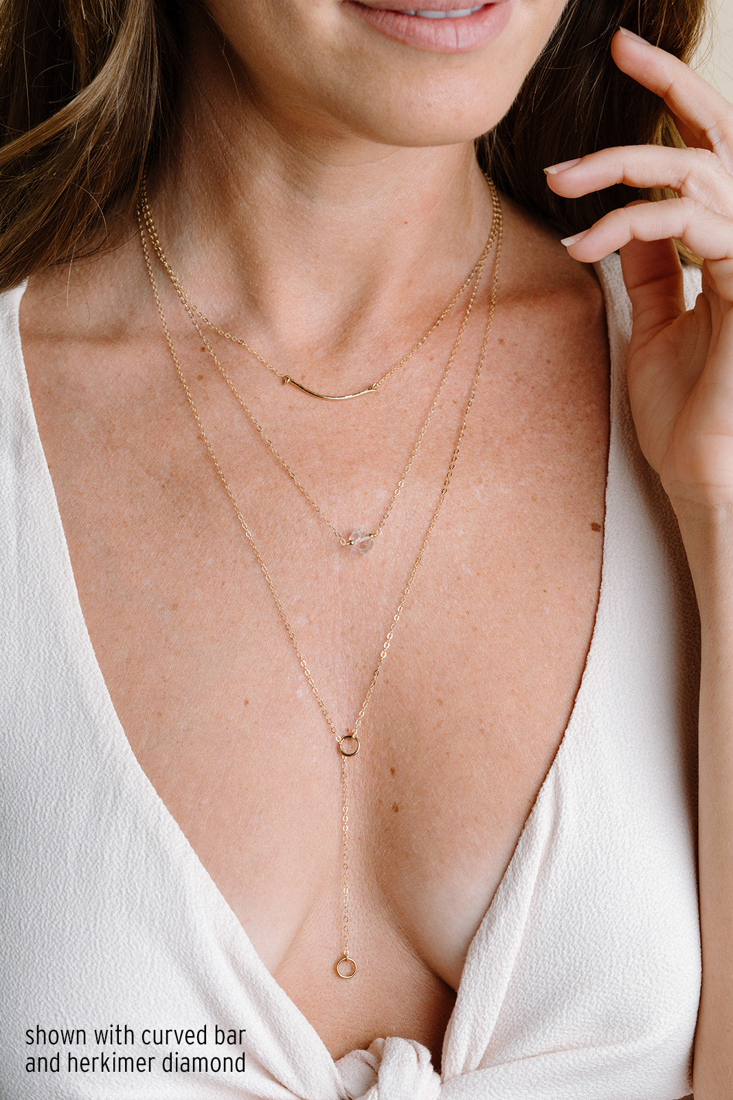 Circle Lariat Necklace