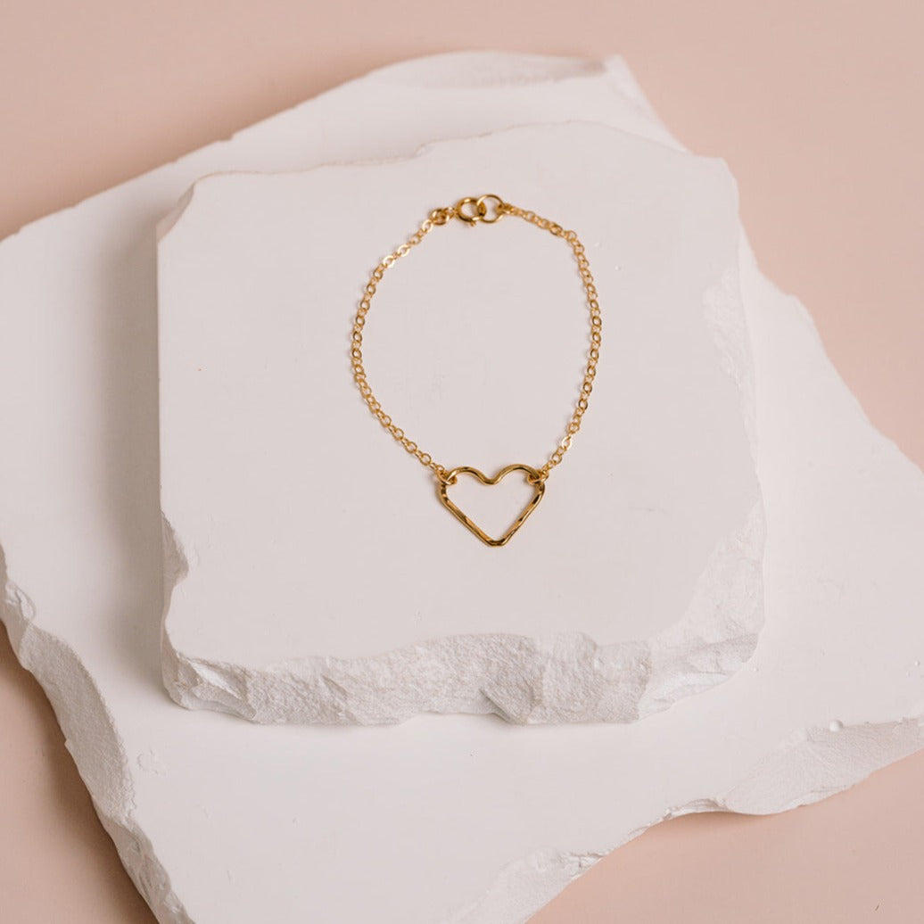 Floating Heart Bracelet