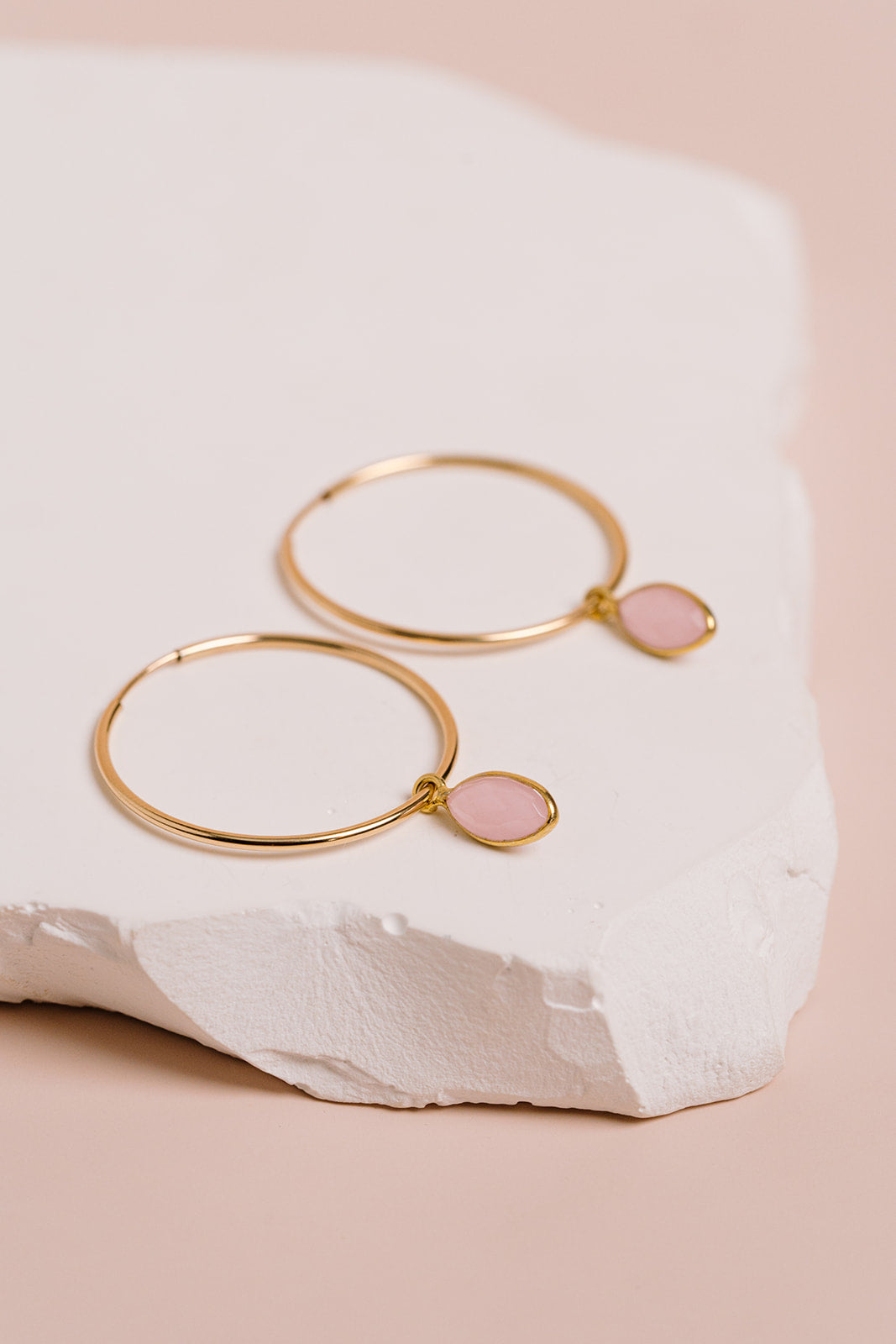 Gemstone Hoops