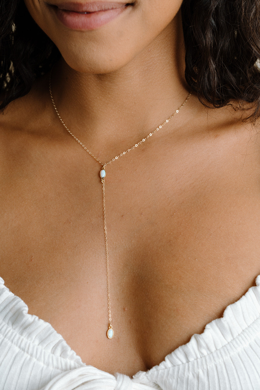 Oval Opal Lariat