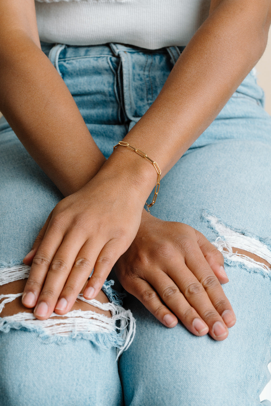 Chunky Paperclip Bracelet