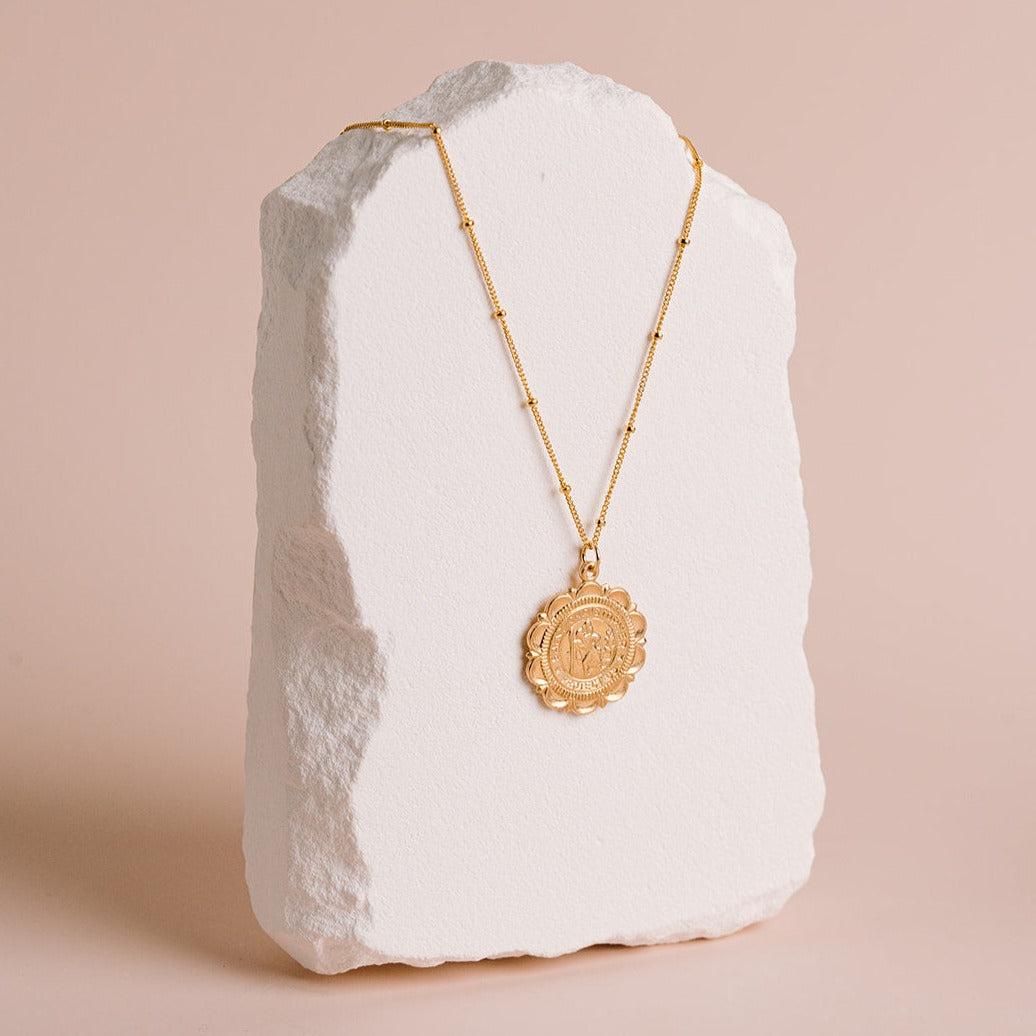 St Christopher Medallion Necklace