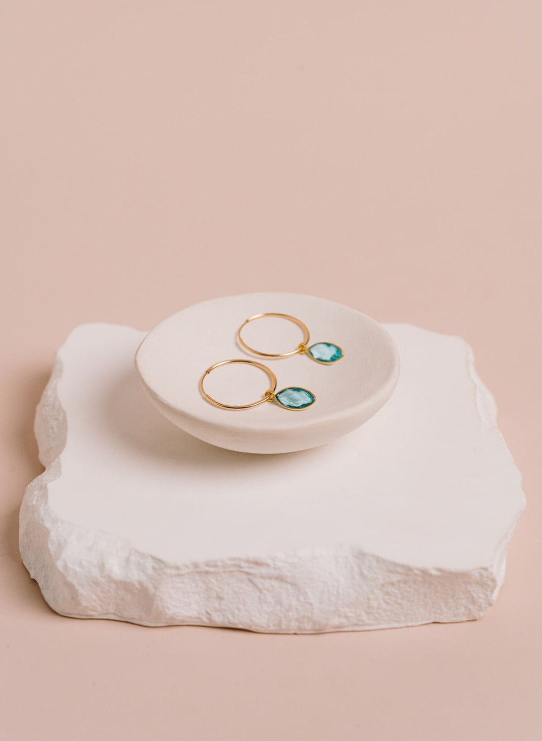 Gemstone Hoops