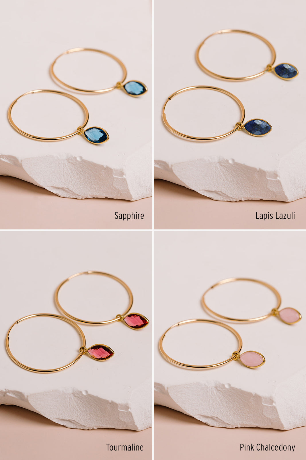 Marquise stones for endless hoops